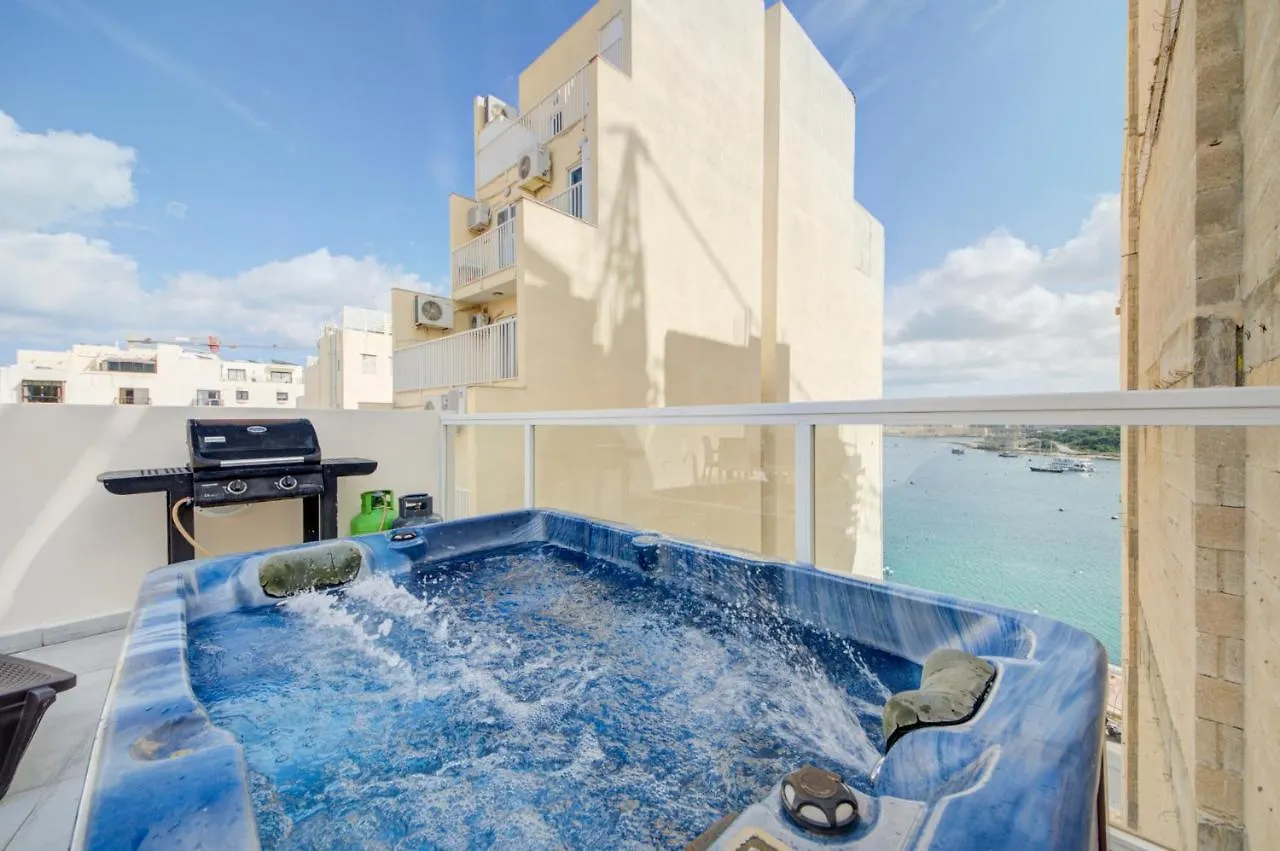 Sapphire Court Penthouse Apartment Sliema By Shortletsmalta