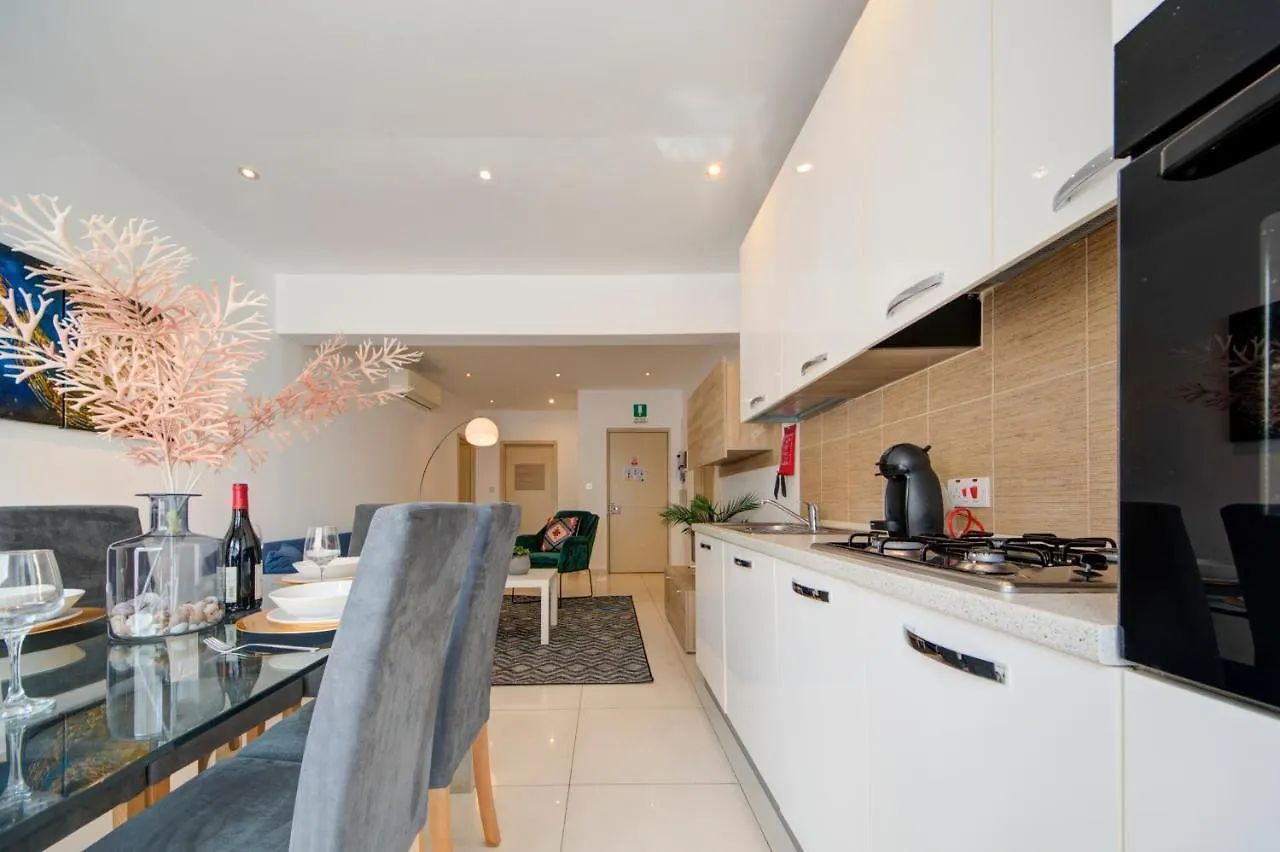 Sapphire Court Penthouse Apartment Sliema By Shortletsmalta